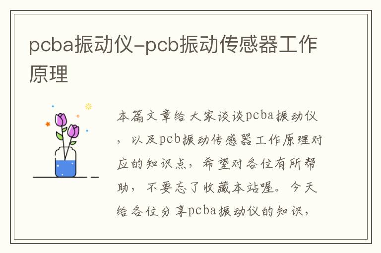 pcba振动仪-pcb振动传感器工作原理