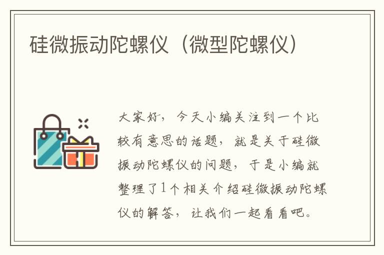 硅微振动陀螺仪（微型陀螺仪）