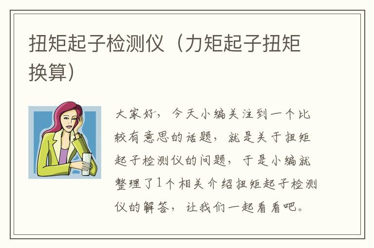 扭矩起子检测仪（力矩起子扭矩换算）