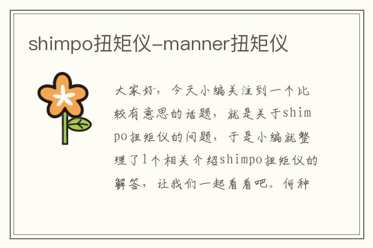 shimpo扭矩仪-manner扭矩仪