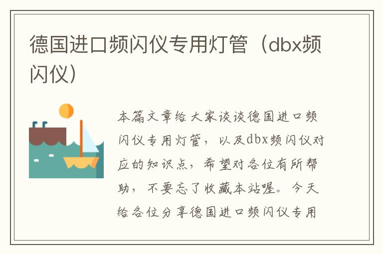 德国进口频闪仪专用灯管（dbx频闪仪）