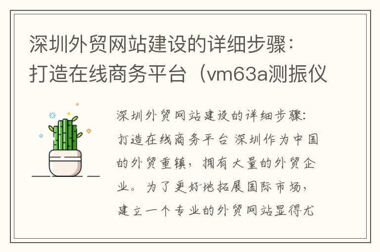 深圳外贸网站建设的详细步骤：打造在线商务平台（vm63a测振仪使用说明）