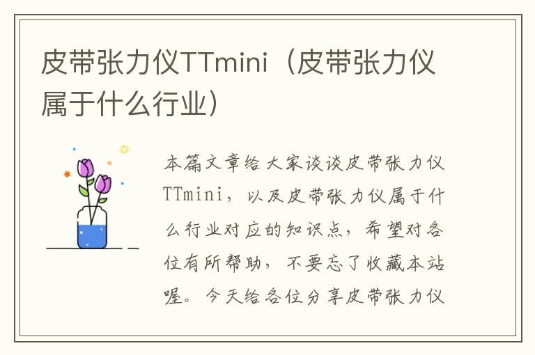 皮带张力仪TTmini（皮带张力仪属于什么行业）