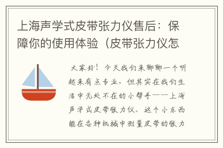 上海声学式皮带张力仪售后：保障你的使用体验（皮带张力仪怎么使用）